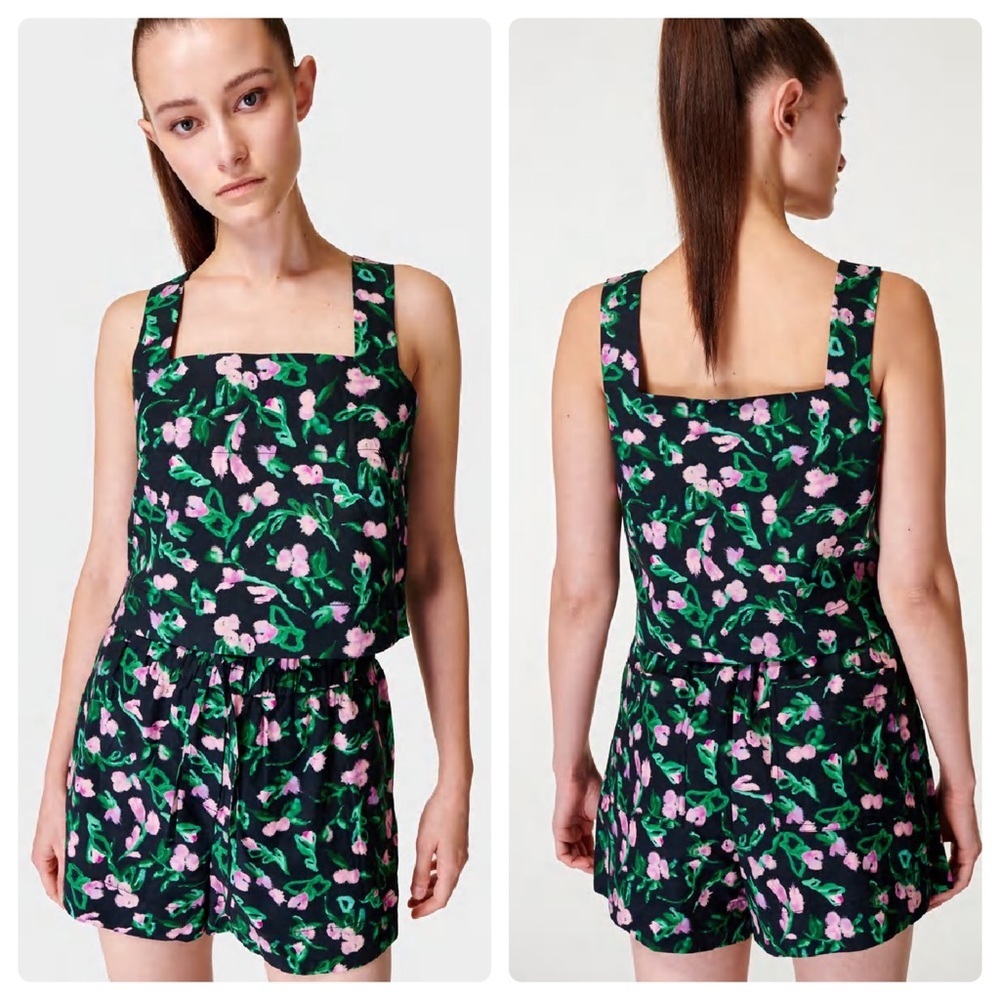 Sweaty Betty Elodie Poplin Tank L